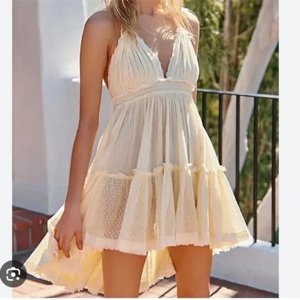 Free People 100-Degree Halter Dress Size Large Women - Picture 1 of 12